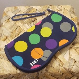 BUILT NY accessory pouch, blue with dots